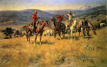 Impressionismus Werke - Wenn Law stumpft die Edge of Chance Cowboy Charles Marion Russell Indianer